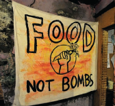 food not bombs banner