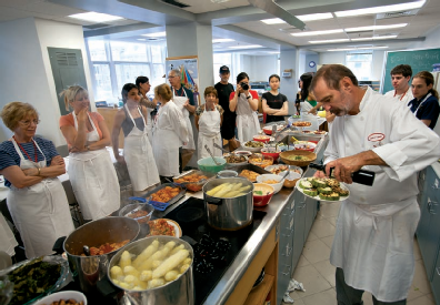 chef and students