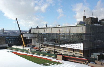 Construction on Gates Hall