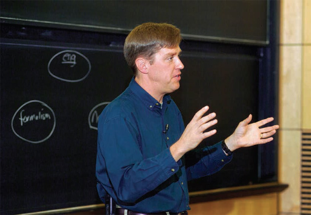 Hawkins lecturing