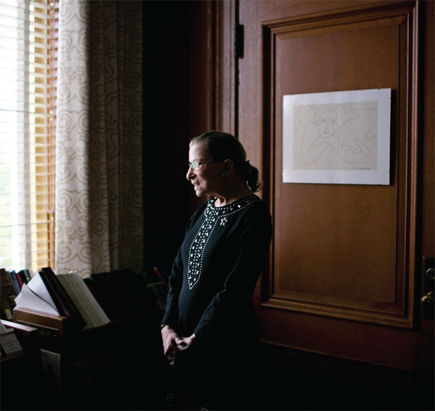 Ginsberg in her chambers