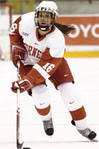 Rebecca Johnston playing hockey