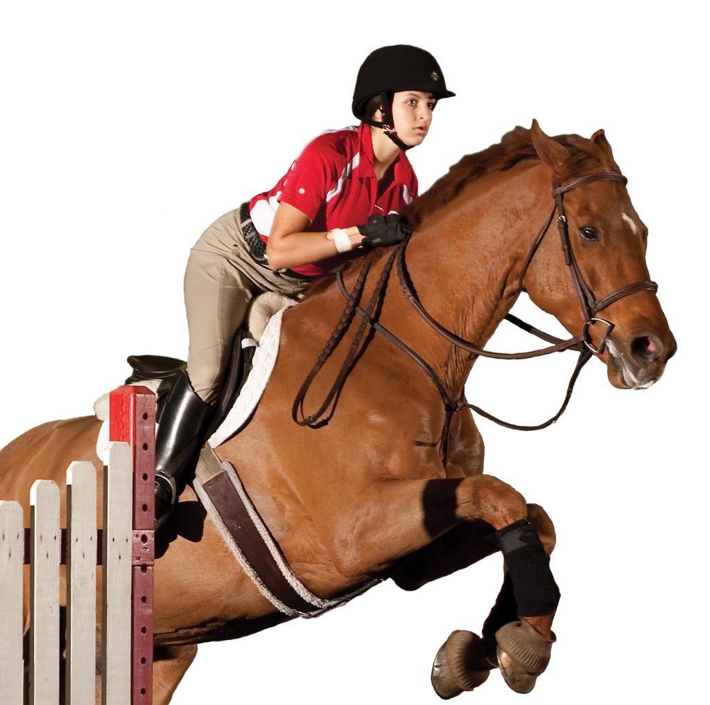 Kowalchik jumping a horse